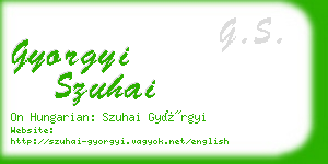 gyorgyi szuhai business card